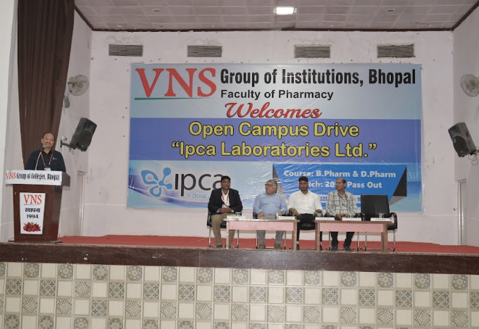VNS Group of Institutions, Faculty of Pharmacy Bhopal Ipca Placements photo 3